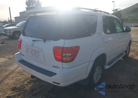 2002 Toyota Sequoia Limited V8 из США, поврежденный, VIN 5TDZT38A52S084989